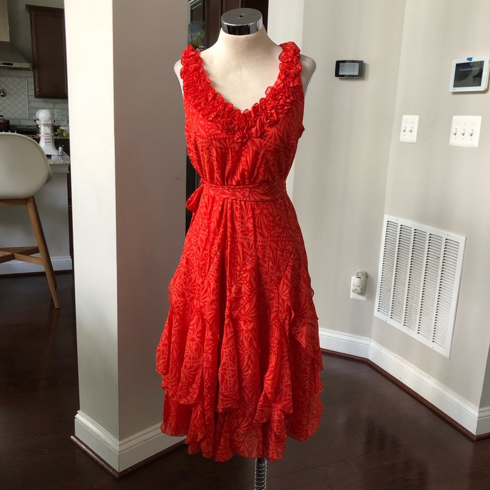 Robbie Bee Ruffle Dress - Picture 3 of 9
